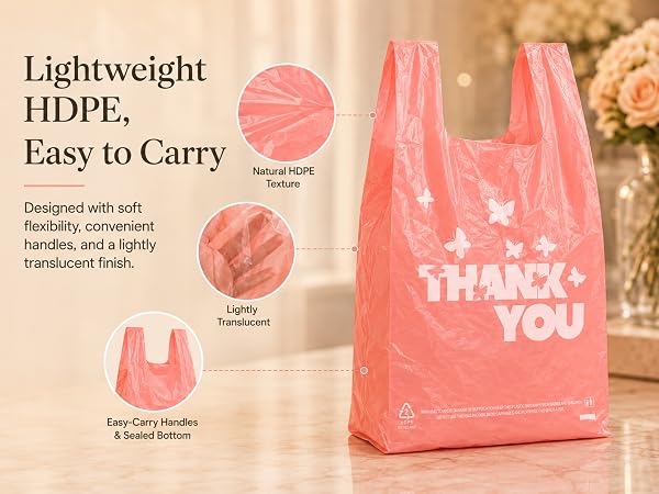 Pink Plastic bag