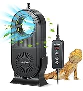 REPTI ZOO Reptile Glass Terrarium Air Purifier,Carbon Filter Reptile Dehumidifier Air Cleaner wit...