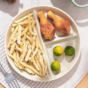 9" Unbreakable Divided Plates Set of 5
