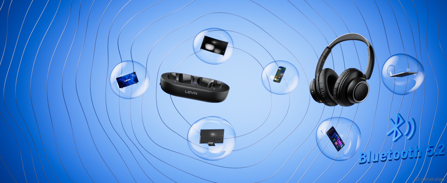 Wireless headphones for TV can connect to your device via Bluetooth or via a transmitter