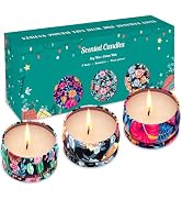 Aromatherapy Candle Set,3 Pack Candles for Home Scented, Long Lasting Soy Wax Scented Candles Gif...