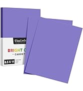 Light Violet Premium Color Card Stock Paper | 50 Per Pack | Superior Thick 65-lb Cardstock, Perfe...