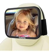 Funbliss Baby Car Mirror for Fixed Headrest, Compatible with Tesla Car Mirror for Baby and Other ...