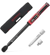 SUERCUP 1/2-inch Angle Digital Torque Wrench, 3.8-250.8 Ft-Lb, ±1% Accuracy | 5.1-340 N.m Electro...