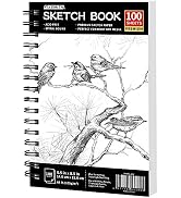 FIXSMITH 5.5"X8.5" Sketch Book | 100 Sheets (68 lb/100gsm) Sketchbook| Durable Acid Free Drawing ...
