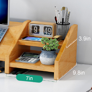2 tier storage shelf desktop