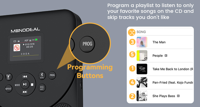 portable cd player with speakers