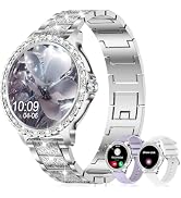Smart Watch for Women with Diamonds (Answer/Make Call),1.32''Full Touch Screen Smartwatch for And...