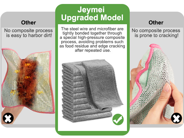 Dual-Sided Kitchen Cleaning Cloth with Mesh