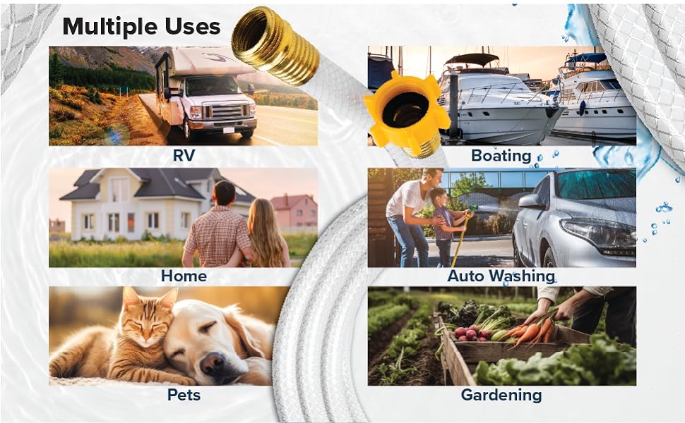 drinking water hose; RV drinking water hose; marine drinking water hose