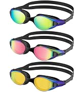 NSSIW Swim Goggles Adult Swimming-Goggles: Pool Goggles for Men and Women with Anti Fog UV400 Pro...