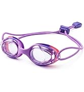 Aegend Swim Goggles for Toddler Kids 3-8 Comfort Fit Anti-Fog Pool Goggles with Bungee Strap for ...