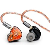 JUZEAR Fiesta IEM Earphones, 1DD+3BA Hybrid Drivers with Mic Cable & 4.4mm Balanced Cable Include...