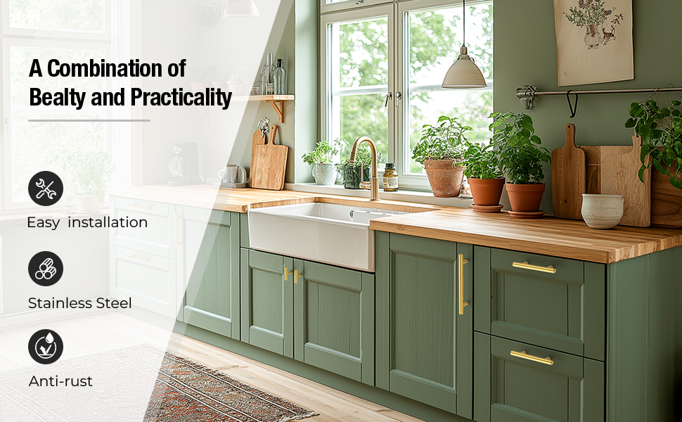 Combination Brushed Brass