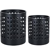 KSENDALO 2Pack Utensil Drying Rack(5.31"&4.72" High), Metal Utensil Holder Sink Silverware Holder...