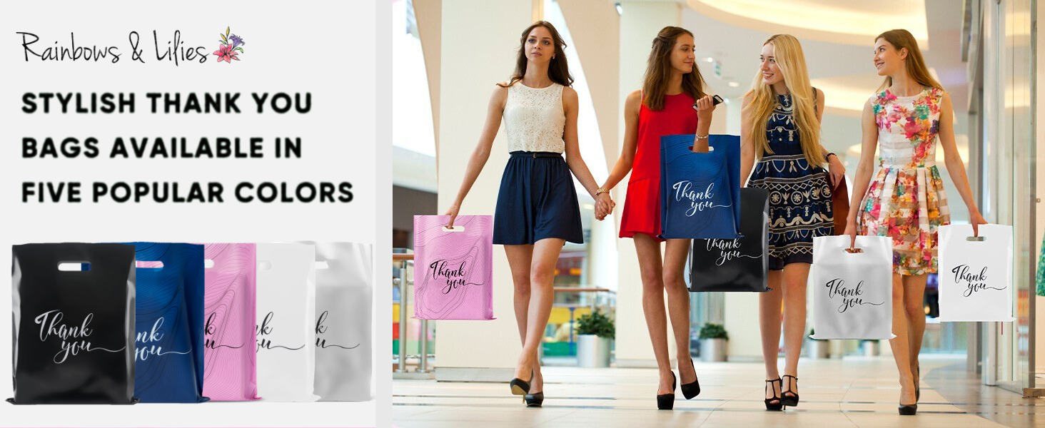 Small Business Bags Customers Merchandise Bags for Boutiques Small Bags 100 pack T Shirt Bags tx