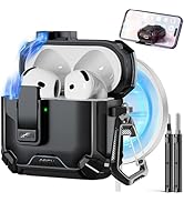 Pohgelan Compatible with AirPods 4th Generation Case,Compatible with Magsafe,Magnetic Automatic L...
