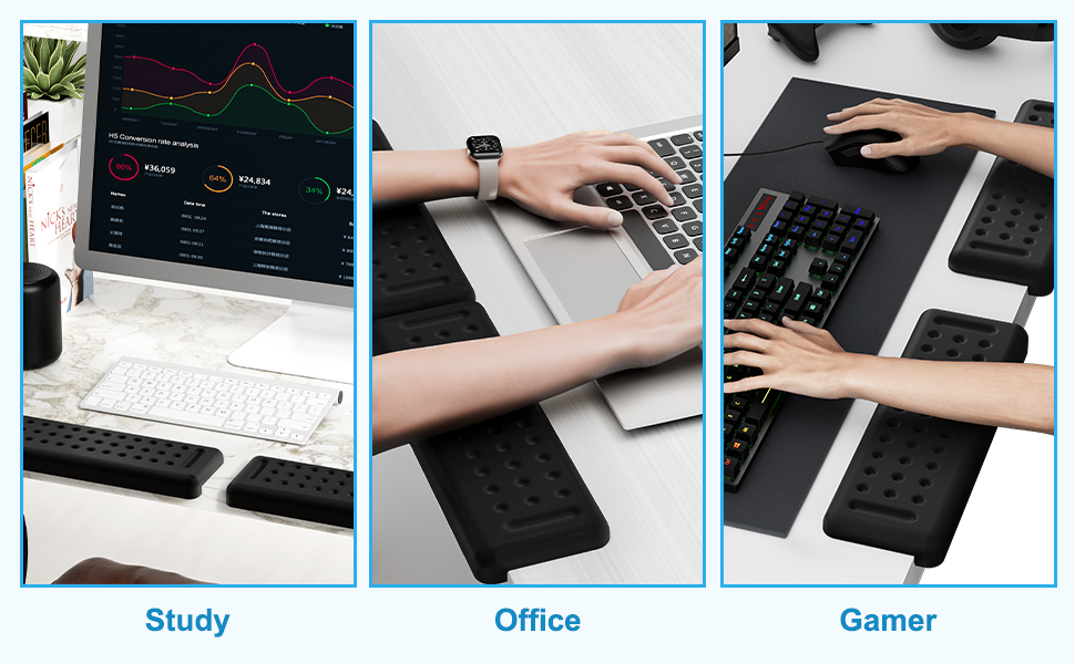 L-Shaped Desk Elbow Pads for Desk