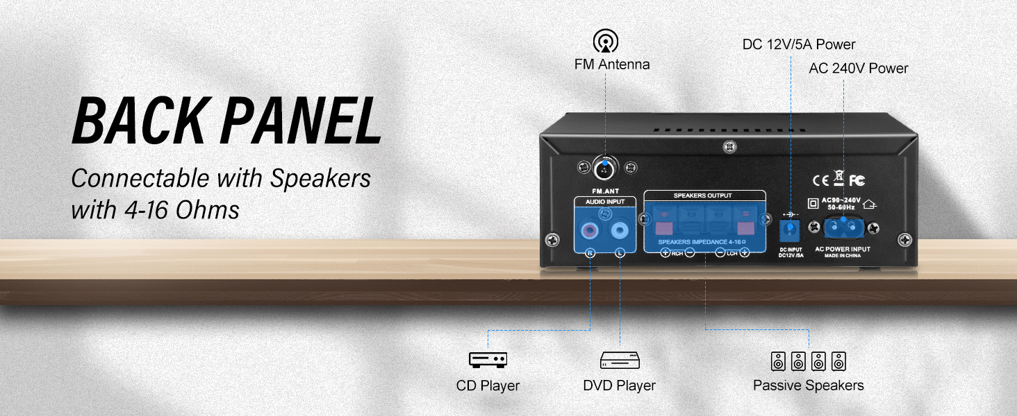 Stereo Audio Amplifier Receiver