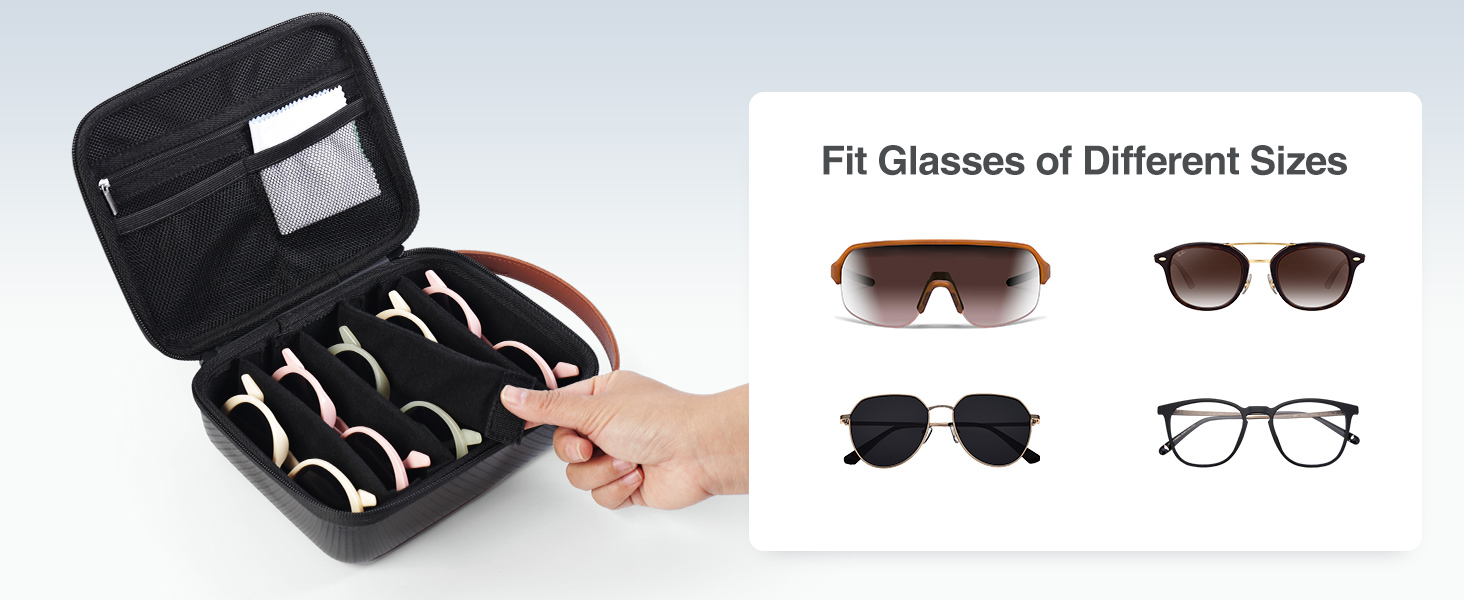 sunglass case for multiple sunglasses