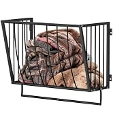 Supforce Blanket Holder Wall Mounted 23.6in, Metal Blanket Rack for Living Room Storage & Decorat...