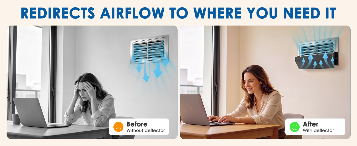redirecting air from under furniture to living space, low profile design sliding under sofa