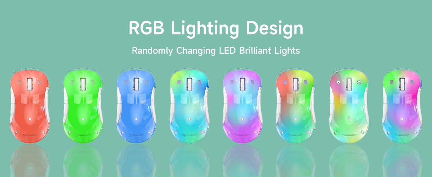 wireless mouse/rechargeable mouse/RGB wireless mouse green