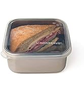 U Konserve Stainless Steel Food Storage Bento Box Container, Leak Proof Silicone Lid Dishwasher S...