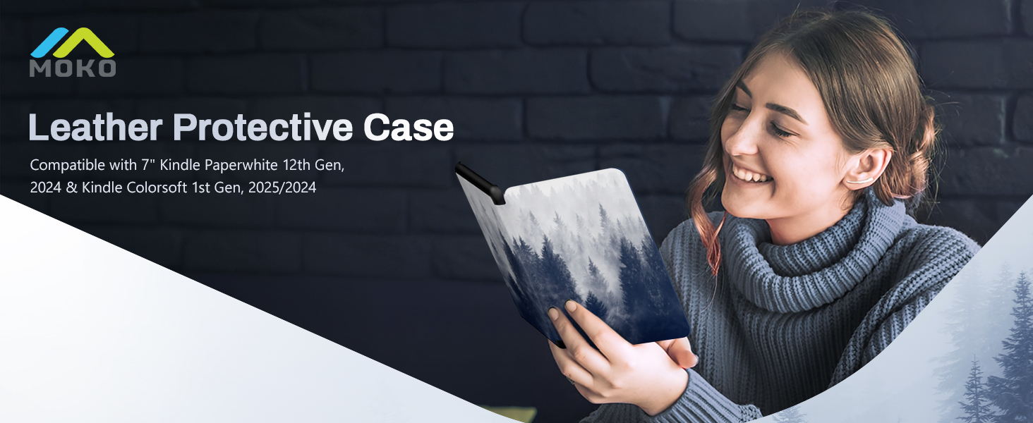 kindle paperwhite 12th gen 2024 slim case, kindle colorsoft 2025 case