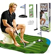 AACGIN Toilet Golf Game-Practice Mini Golf in Any Bathroom - Great Toilet Time - Dad Gifts, Funny...