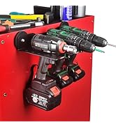ULIBERMAGNET Power Tool Organizer, 3 Slot Utility Storage Rack Shelf with Screwdriver Holder,Wall...