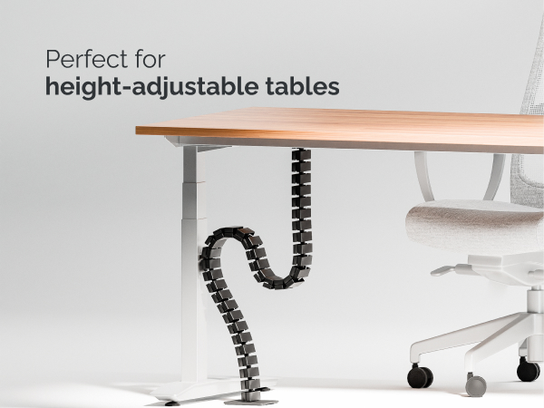 cable Spine desk cable management desk cable management cable conduit white