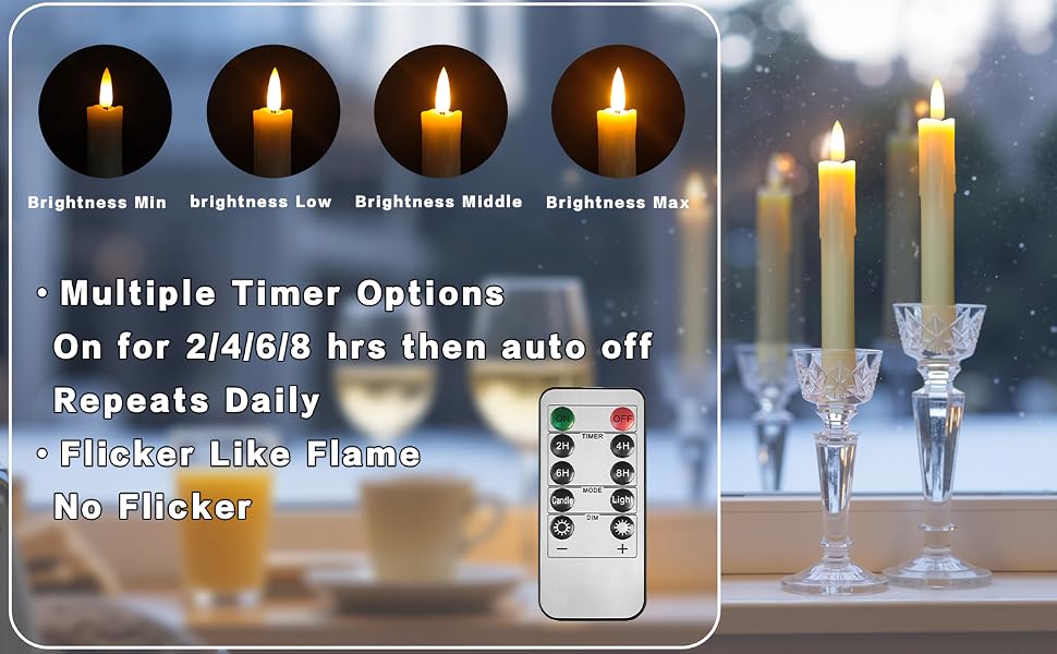 battery operated taper candles