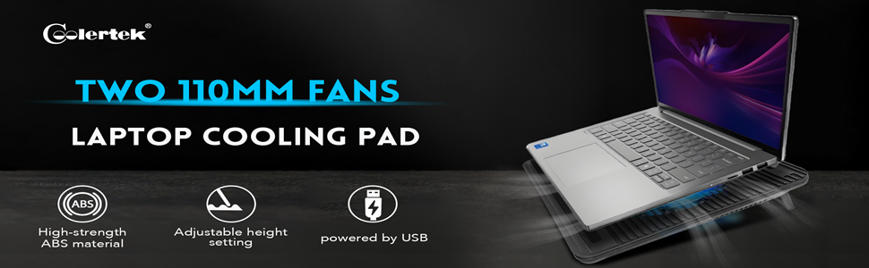 2 Fans Laptop Cooling Pad