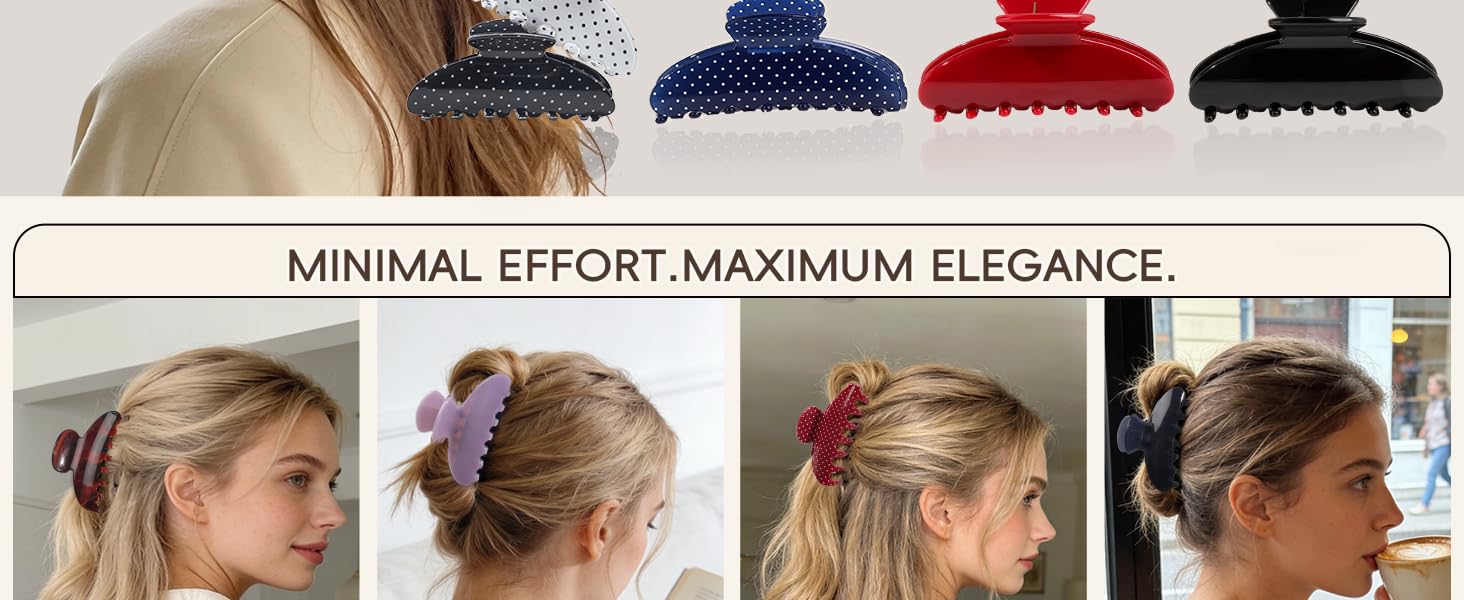 Hair claw clips