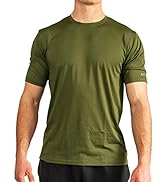 BuiltCool Men’s Crew Neck Shirt – Quick Dry Shirts for Men, Instant Cooling Moisture Wicking, UPF...