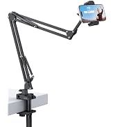 Lamicall Phone Holder for Bed & Desk, 32.5" Flexible Carbon Steel Arm Mount | 5-Direction Mountin...