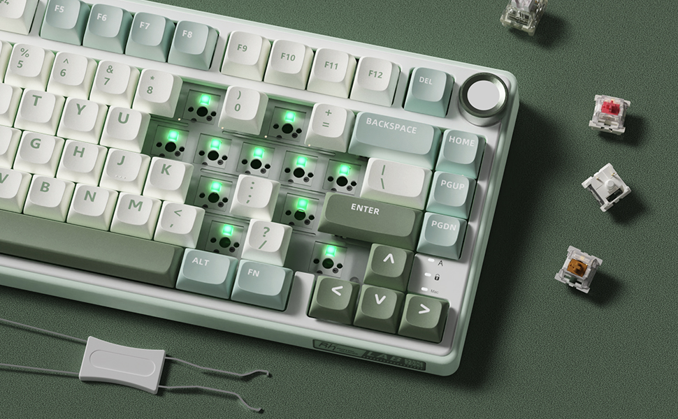 RGB Backlit 75% Compact Mechanical Gaming Keyboard