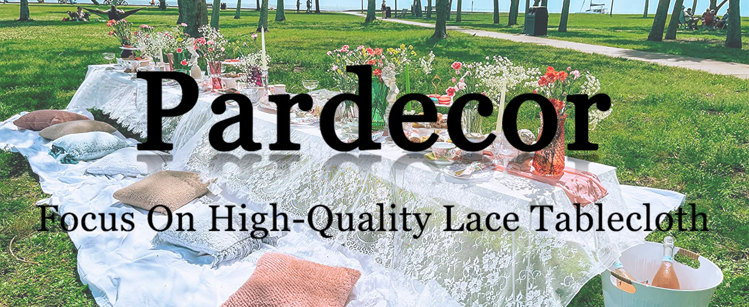 LACE TABLECLOTH BANNER