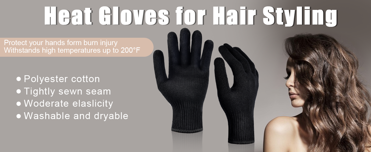 Heat Gloves for Hair Styling