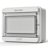 QILIPSU 12 Way DIN Rail Circuit Breaker Box UL94-V0 PC/ABS IP65 Waterproof Distribution Enclosure...