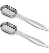 2 Pcs 1 Tablespoon(15 mL | 3 Tsp | 1 Tbsp | 15 cc | 1/2 oz) Stainless Steel Single Measuring Spoo...