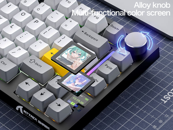 Keyboard with TFT Smart Display&Knob