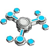 Fidget Spinner Mechanic Gear Toy for Kids Adults, Light Up in The Dark Finger Handle Gyro for Sto...