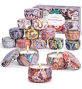 OFUN 16 Pack Scented Candles Gift Set, 2.5 OZ Small Scented Candles for Home Bath Yoga, Natural S...