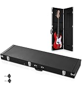 AW Bass Guitar Hard Case Classical Electric Guitar Wooden Hard Shell Square | PU leather Carrying...