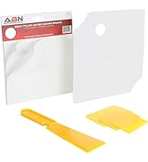 ABN Body Shop Mix Boards Kit - Plastic Scraper and 100pc Body Filler Mixing Board for Filling Scr...