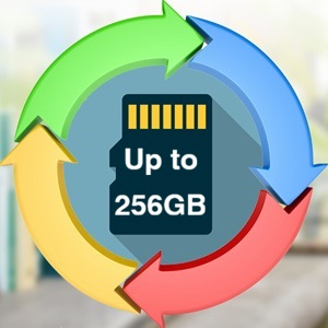 sd card slot up to 256GB