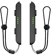 Lonxmovs 2 Pack Wrist Strap for Switch Joycon - Replacement Accessories for Joy con Straps (Black)