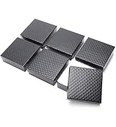 MESHA 52 PC Cardboard Jewelry Boxes, 3.5x3.5x1 Cotton Filled Jewelry Gift Box with Lid, Jewelry B...